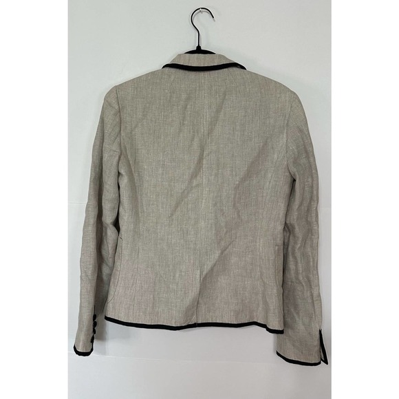 J. Crew schoolboy linen black tipped Blazer size 2 - Picture 5 of 8